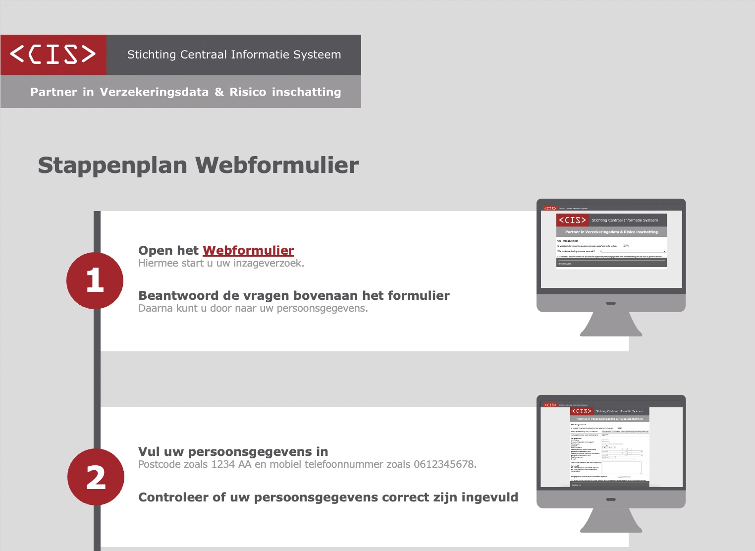 Stappen Webformulier Bedrijven
